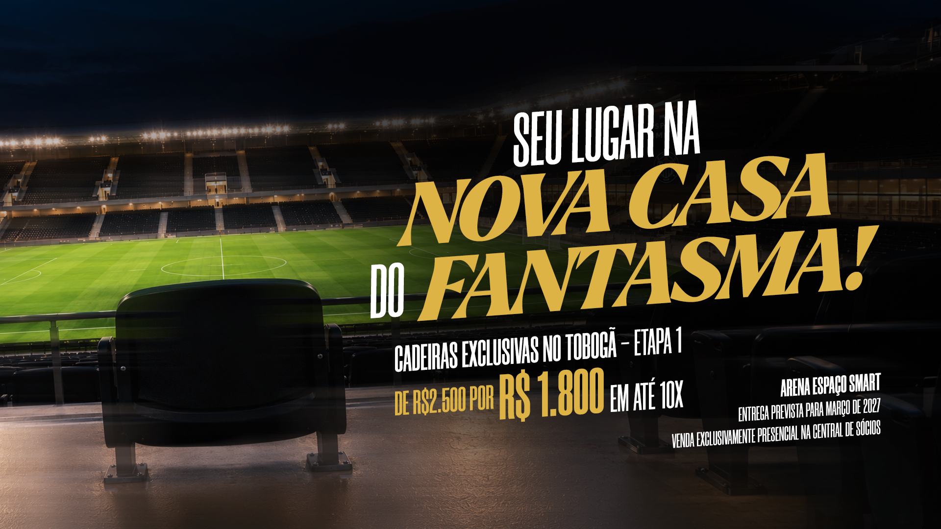 Com valor promocional, Operário inicia venda de cadeiras no Tobogã da Arena Espaço Smart