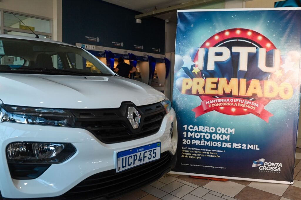 Carros 0 km para sorteio do Nota PG e IPTU Premiado já estão na Prefeitura