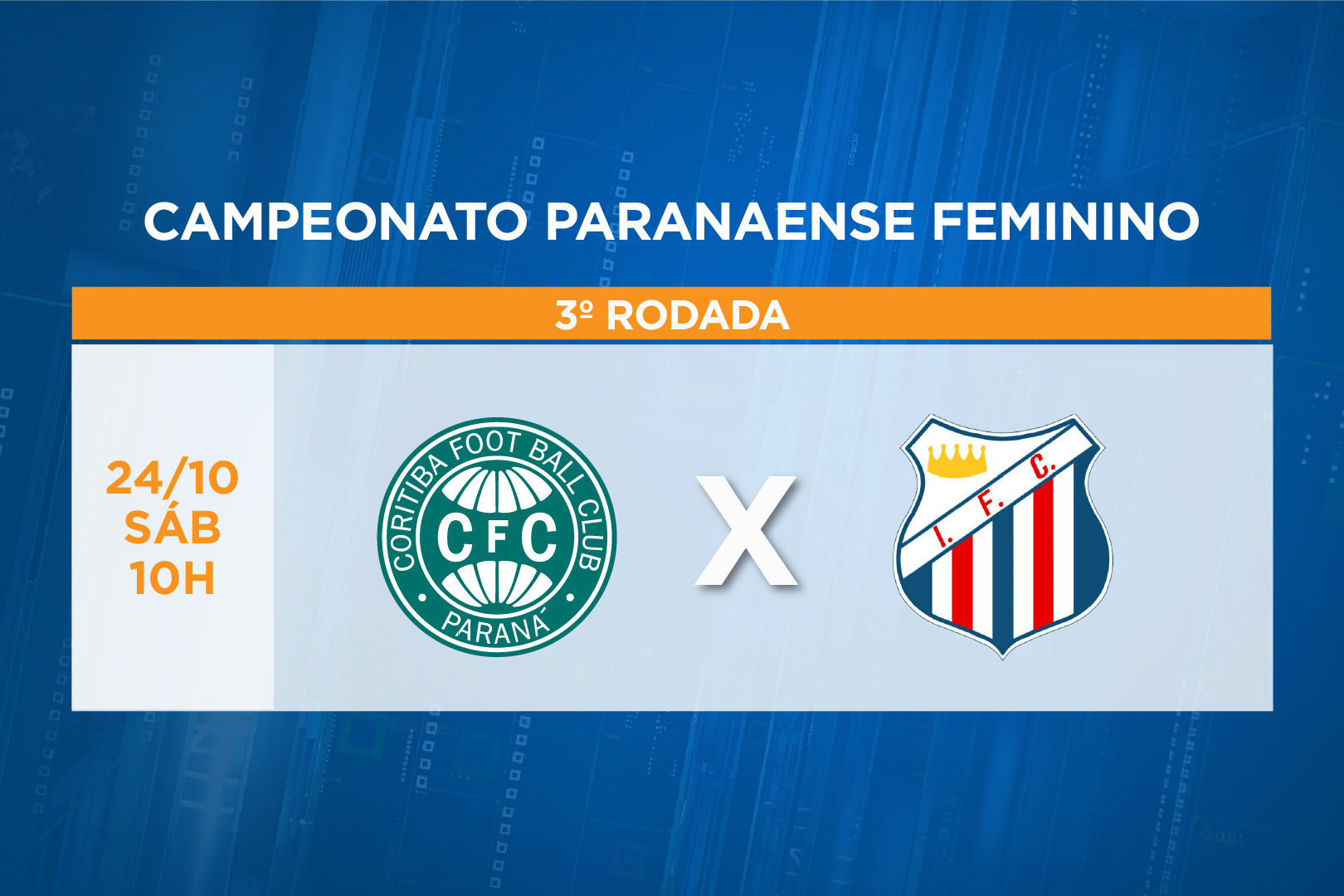 TV Paraná Turismo transmite clássico do futebol feminino neste sábado