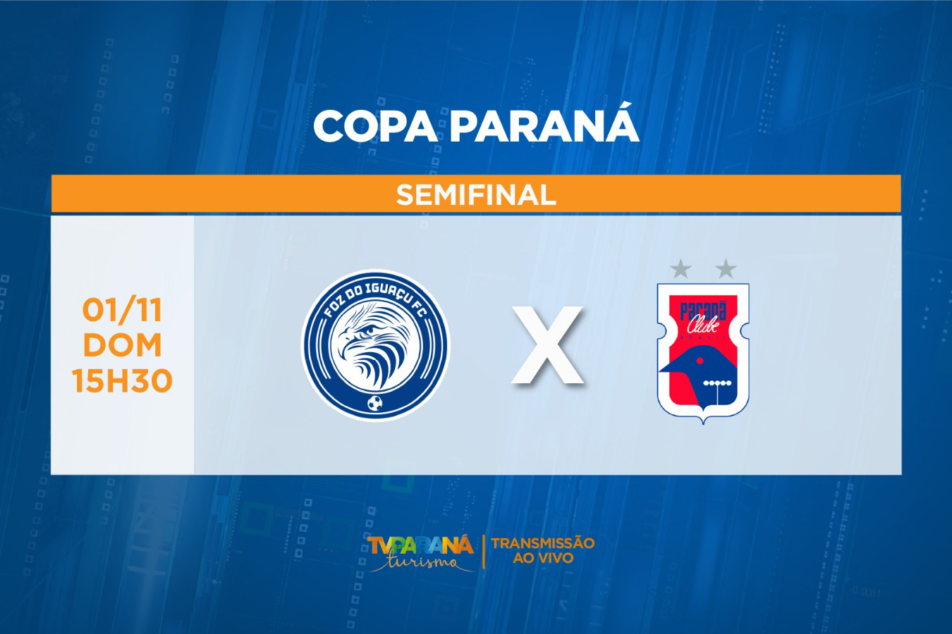TV Paraná Turismo transmite neste domingo ao vivo a semifinal da Copa Paraná