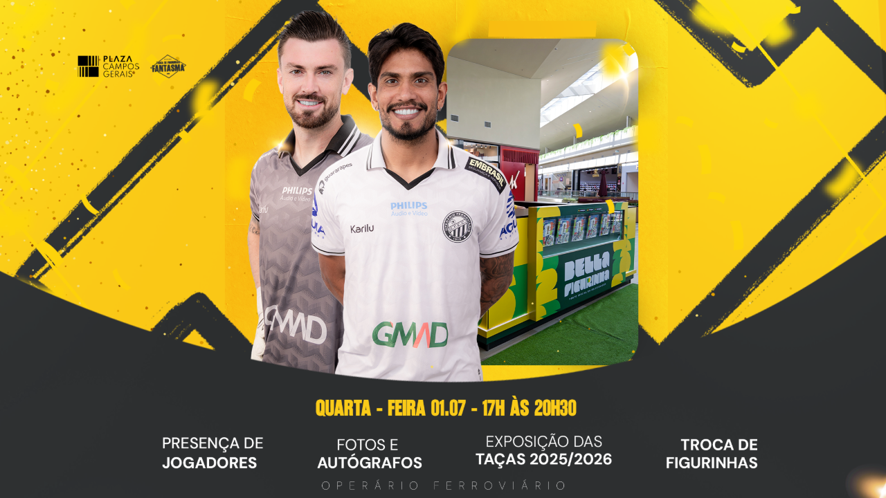 Operário promove grande ação com jogadores e brindes no Shopping Plaza nesta quarta-feira